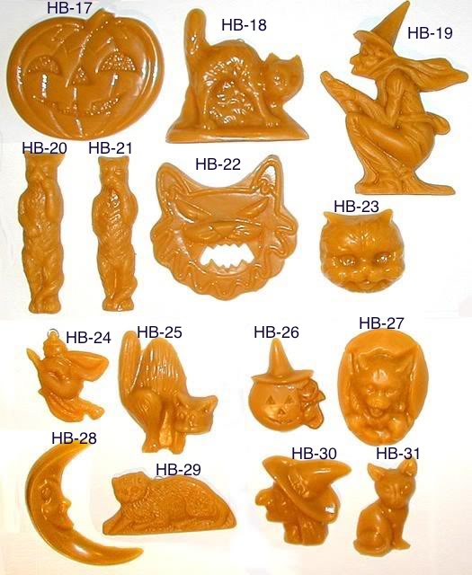 Bittersweet House Beeswax Halloween Ornaments
