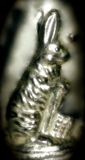 chocolate mold bunny with cart