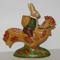 Bittersweet House  Chalkware Rabbit on Rooster