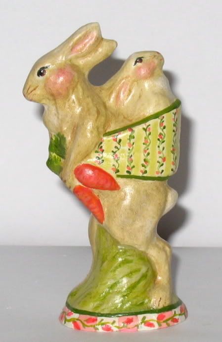antique chocolate mold rabbit