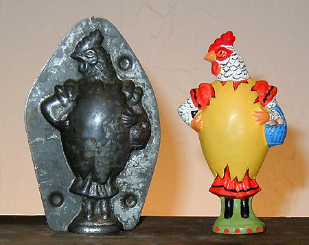 Rooster with Egg basket
