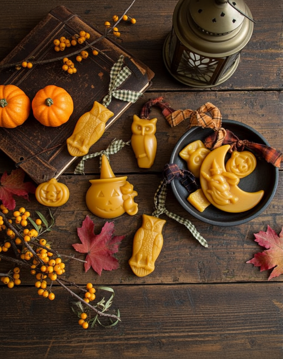 Beeswax Halloween Ornaments