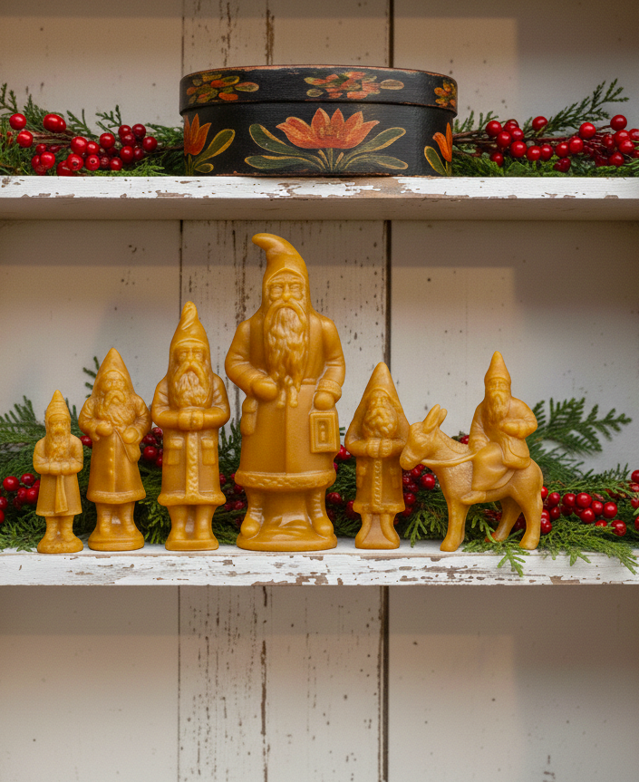 Beeswax Santas