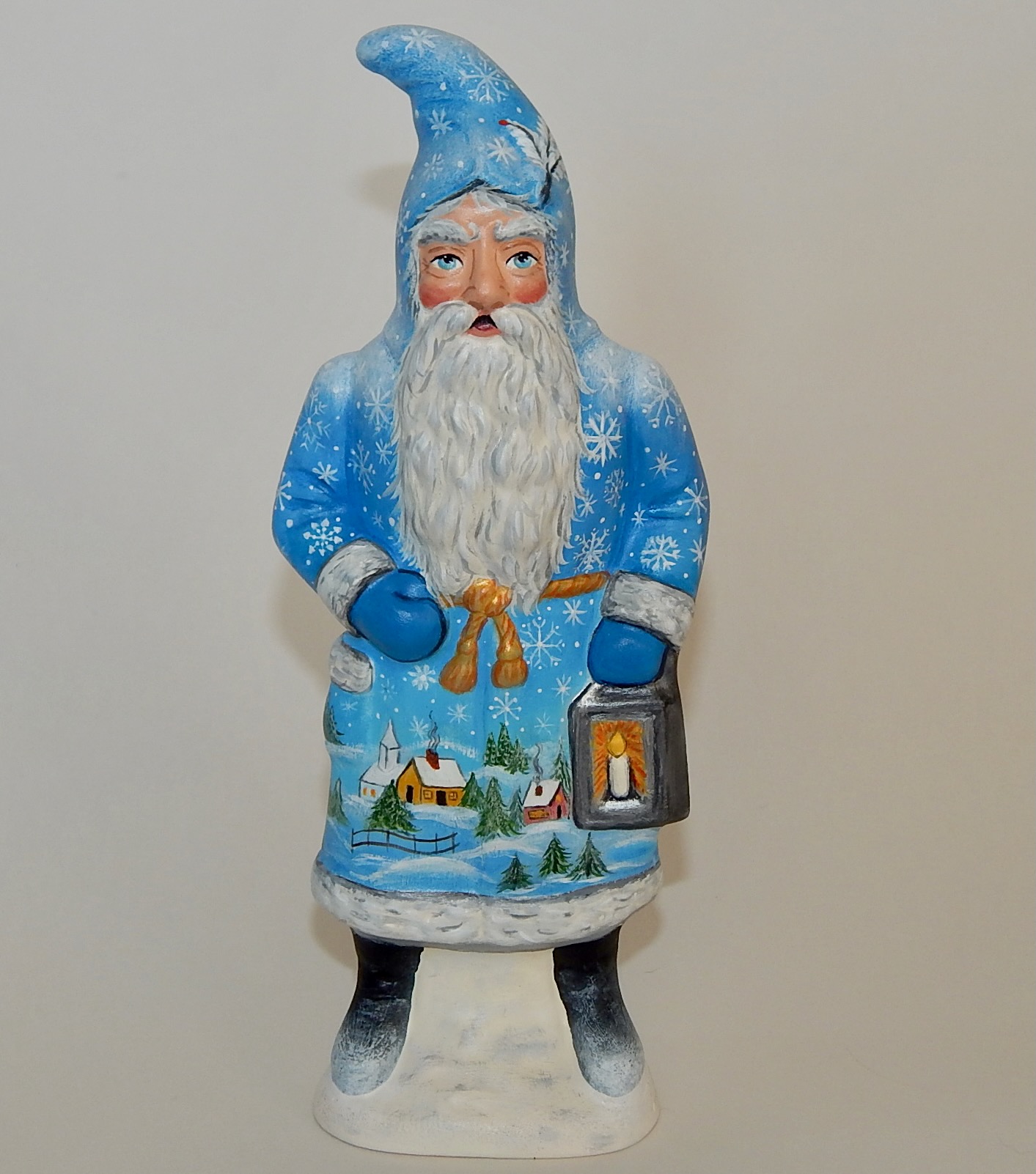 Intricately designed Masterwork  Chalkware Santas